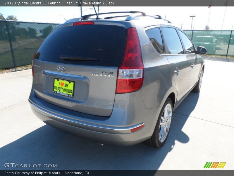 Titanium Gray Metallic / Black 2012 Hyundai Elantra SE Touring