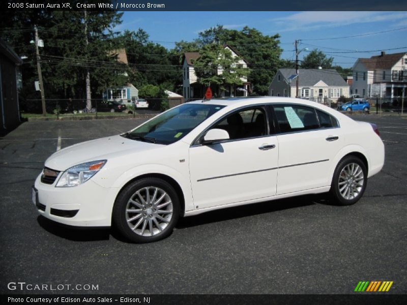 Cream White / Morocco Brown 2008 Saturn Aura XR