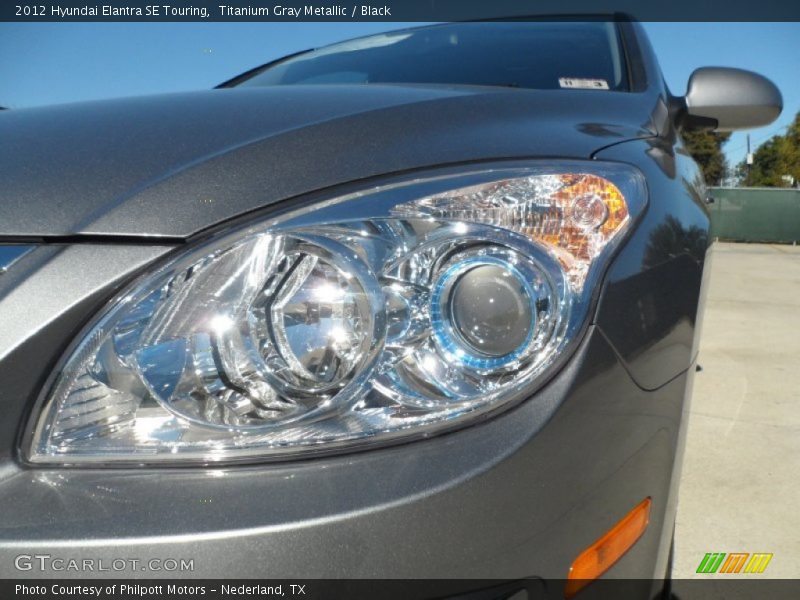 Titanium Gray Metallic / Black 2012 Hyundai Elantra SE Touring