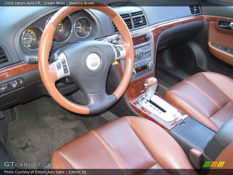 Cream White / Morocco Brown 2008 Saturn Aura XR