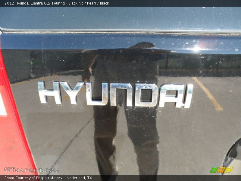 Black Noir Pearl / Black 2012 Hyundai Elantra GLS Touring