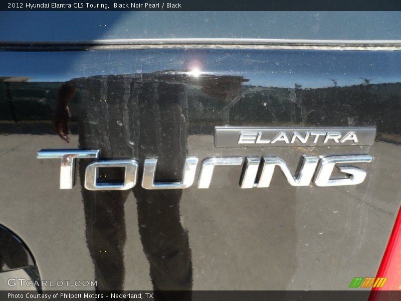 Black Noir Pearl / Black 2012 Hyundai Elantra GLS Touring