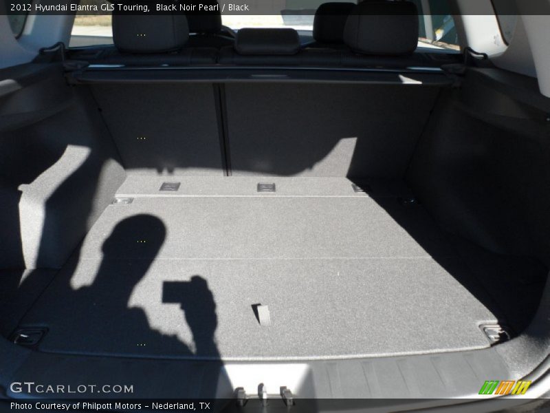 Black Noir Pearl / Black 2012 Hyundai Elantra GLS Touring