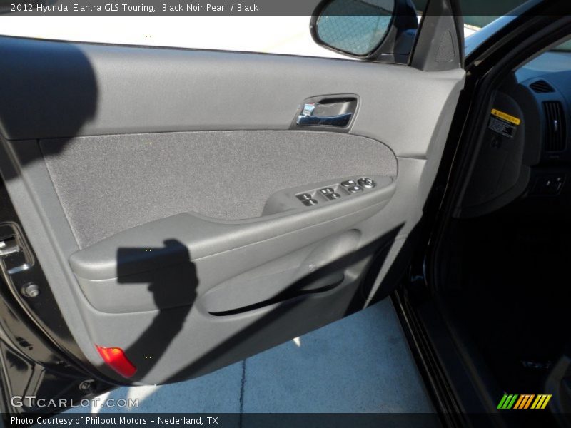 Black Noir Pearl / Black 2012 Hyundai Elantra GLS Touring