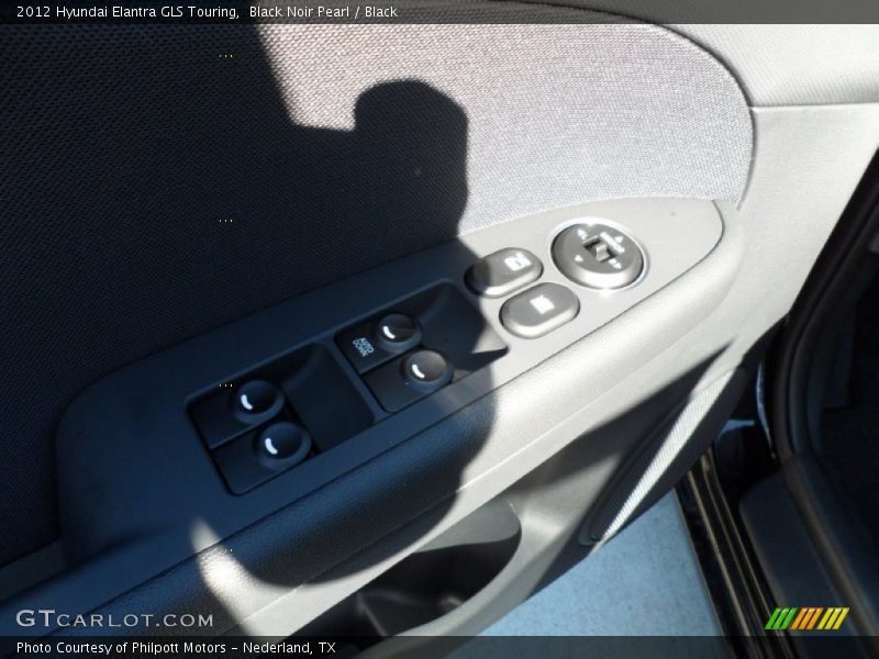 Black Noir Pearl / Black 2012 Hyundai Elantra GLS Touring