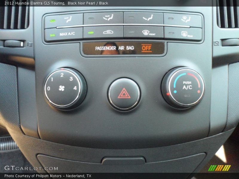 Black Noir Pearl / Black 2012 Hyundai Elantra GLS Touring