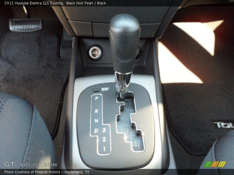 Black Noir Pearl / Black 2012 Hyundai Elantra GLS Touring