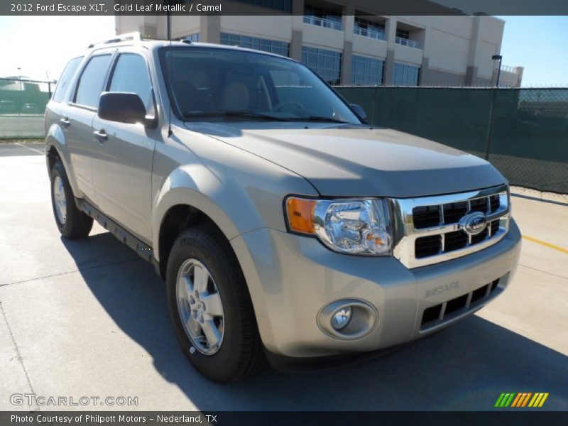 Gold Leaf Metallic / Camel 2012 Ford Escape XLT