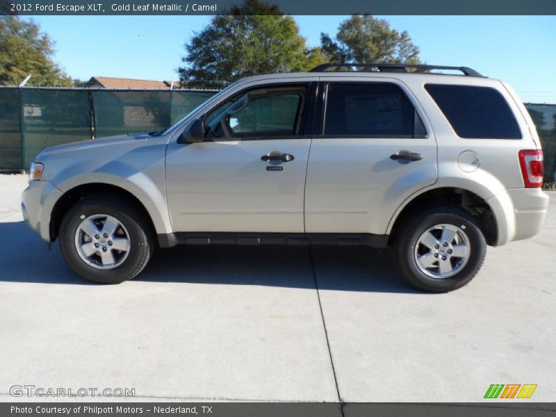Gold Leaf Metallic / Camel 2012 Ford Escape XLT