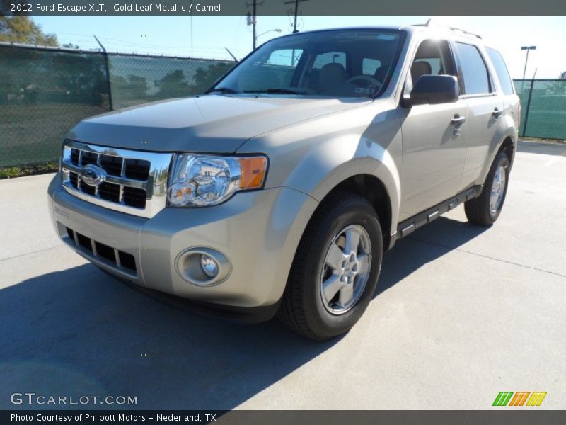 Gold Leaf Metallic / Camel 2012 Ford Escape XLT