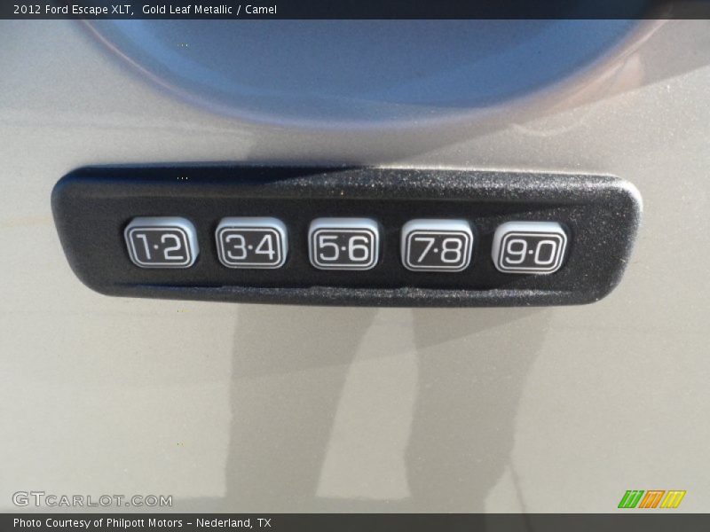 Gold Leaf Metallic / Camel 2012 Ford Escape XLT