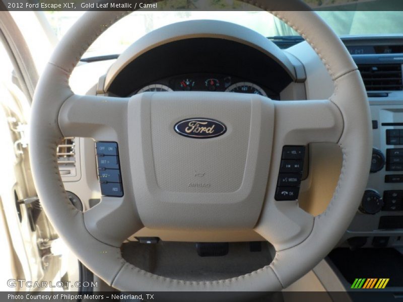 Gold Leaf Metallic / Camel 2012 Ford Escape XLT