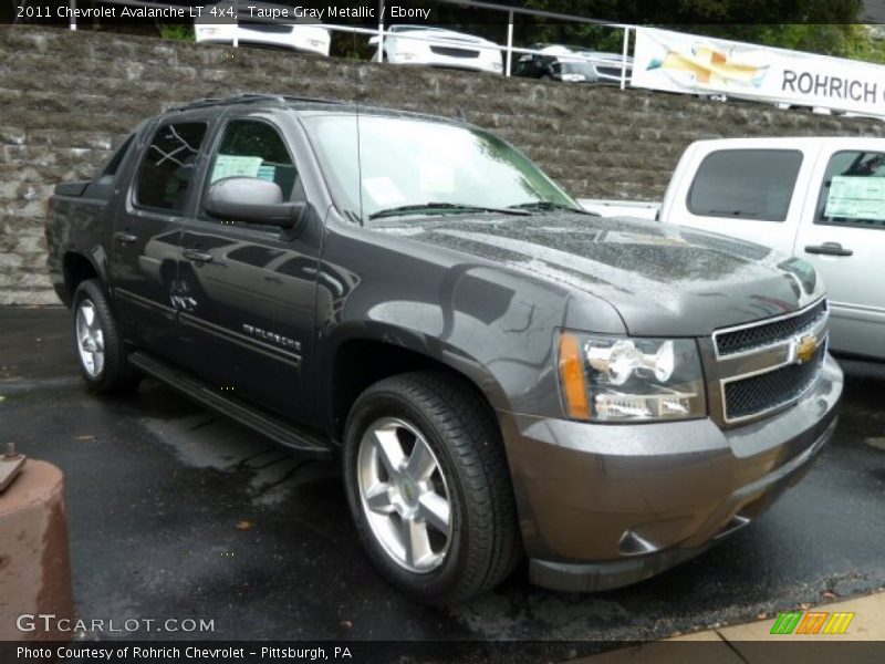 Taupe Gray Metallic / Ebony 2011 Chevrolet Avalanche LT 4x4