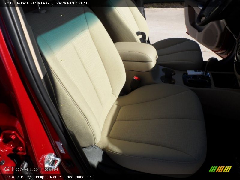 Sierra Red / Beige 2012 Hyundai Santa Fe GLS