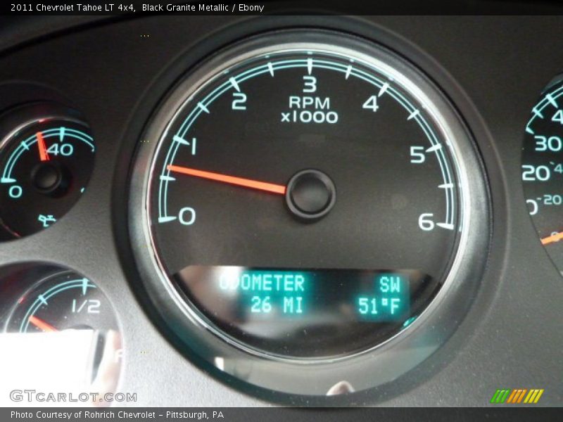 Black Granite Metallic / Ebony 2011 Chevrolet Tahoe LT 4x4