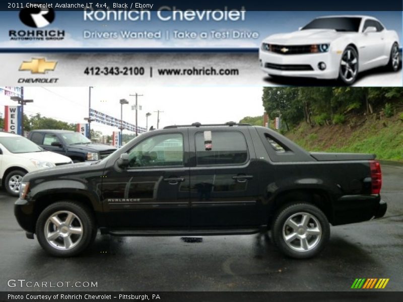Black / Ebony 2011 Chevrolet Avalanche LT 4x4