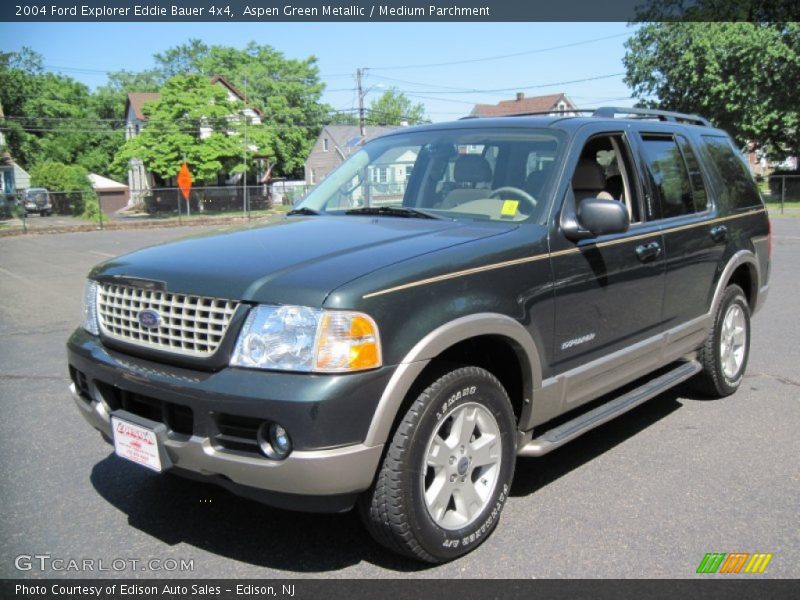 Aspen Green Metallic / Medium Parchment 2004 Ford Explorer Eddie Bauer 4x4