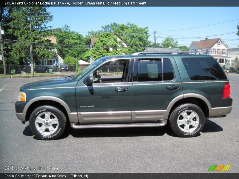 Aspen Green Metallic / Medium Parchment 2004 Ford Explorer Eddie Bauer 4x4