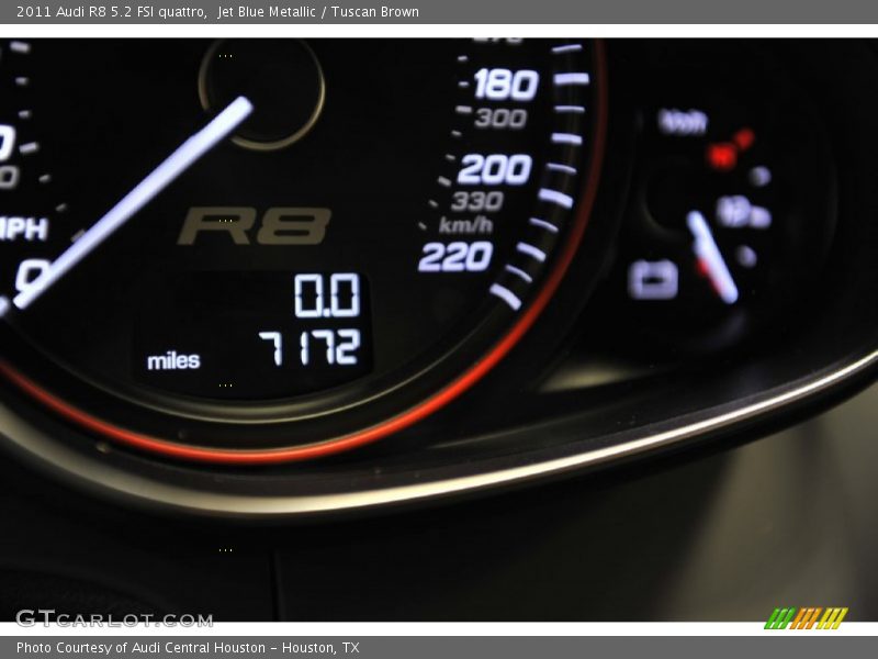 Jet Blue Metallic / Tuscan Brown 2011 Audi R8 5.2 FSI quattro