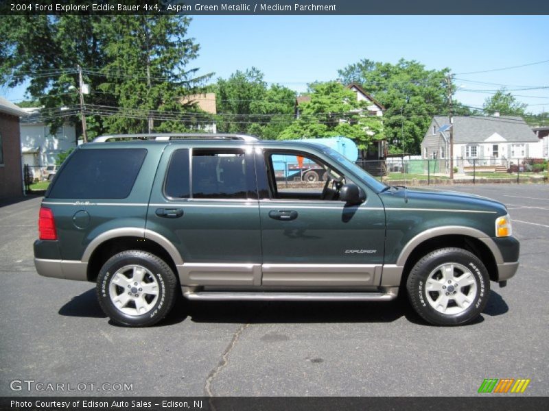 Aspen Green Metallic / Medium Parchment 2004 Ford Explorer Eddie Bauer 4x4