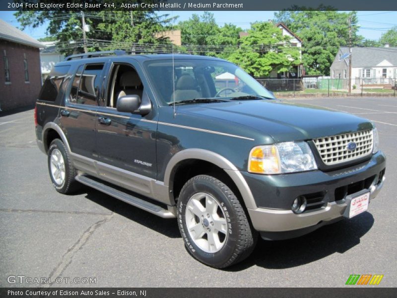 Aspen Green Metallic / Medium Parchment 2004 Ford Explorer Eddie Bauer 4x4