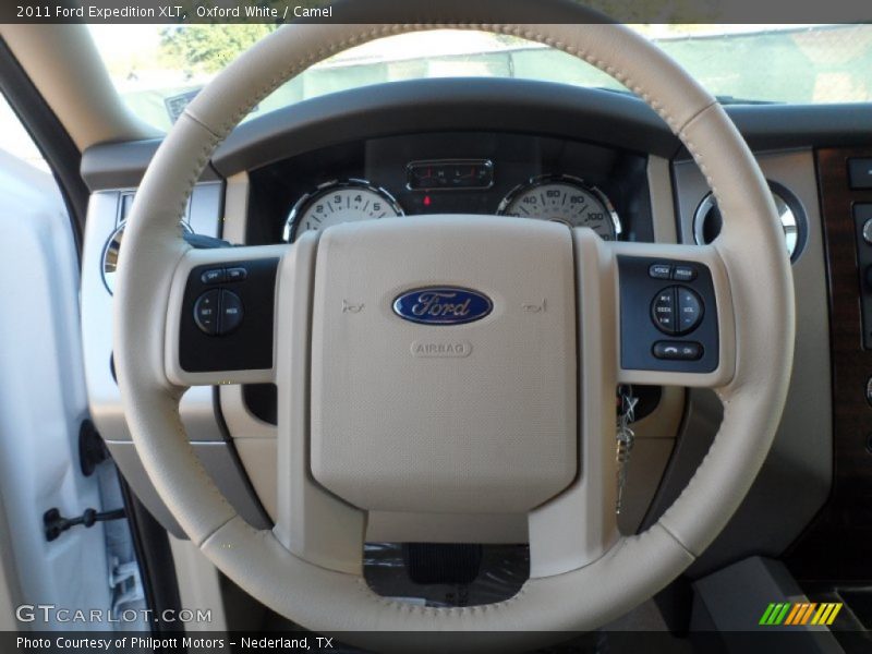 Oxford White / Camel 2011 Ford Expedition XLT