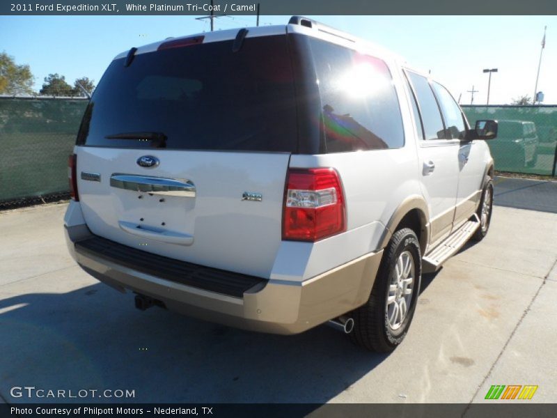 White Platinum Tri-Coat / Camel 2011 Ford Expedition XLT