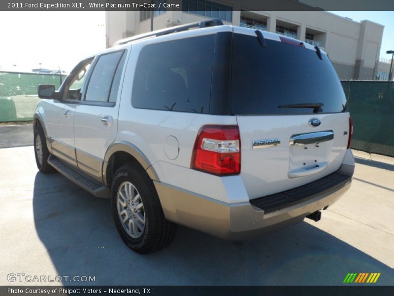 White Platinum Tri-Coat / Camel 2011 Ford Expedition XLT