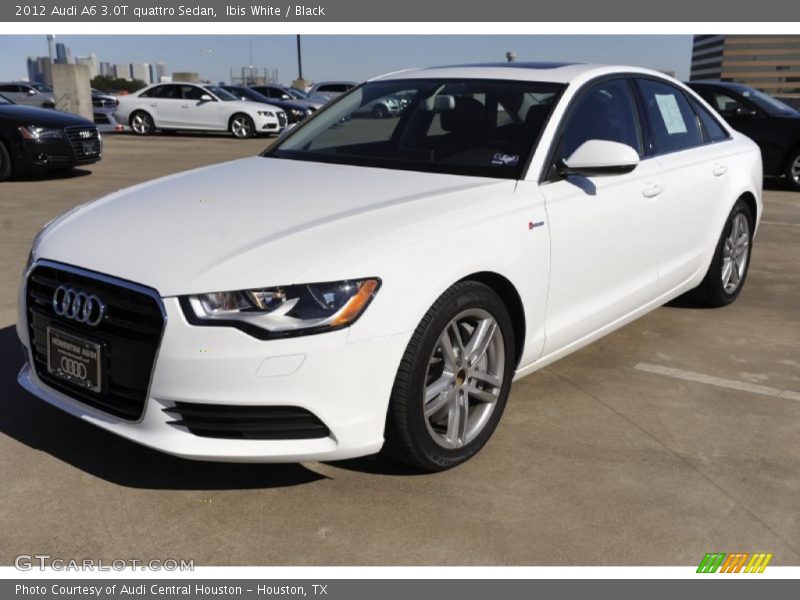 Ibis White / Black 2012 Audi A6 3.0T quattro Sedan