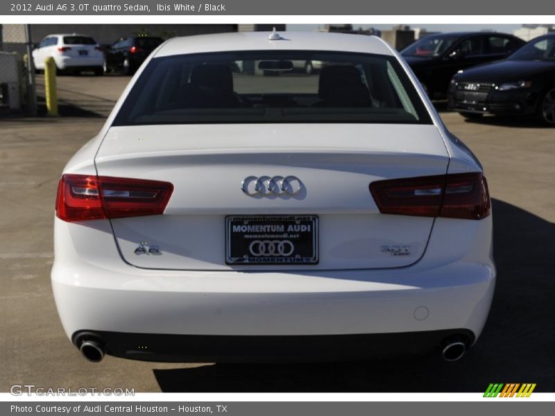 Ibis White / Black 2012 Audi A6 3.0T quattro Sedan