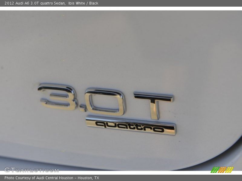 Ibis White / Black 2012 Audi A6 3.0T quattro Sedan