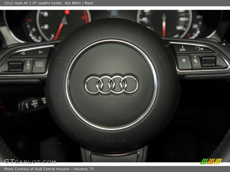Ibis White / Black 2012 Audi A6 3.0T quattro Sedan