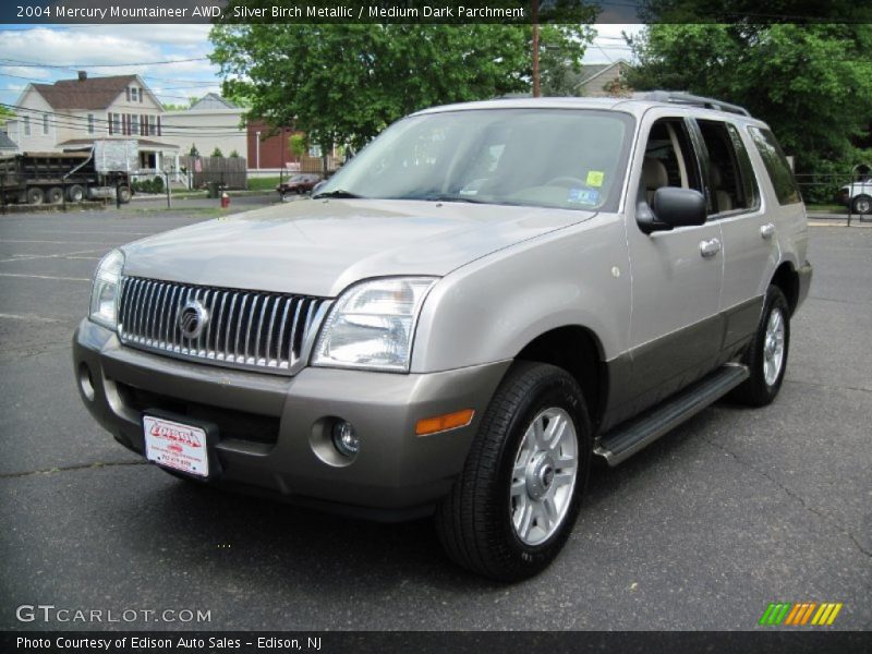 Silver Birch Metallic / Medium Dark Parchment 2004 Mercury Mountaineer AWD