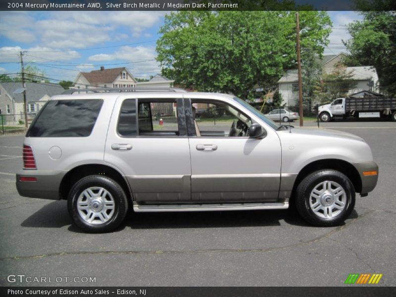 Silver Birch Metallic / Medium Dark Parchment 2004 Mercury Mountaineer AWD
