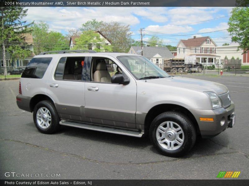 Silver Birch Metallic / Medium Dark Parchment 2004 Mercury Mountaineer AWD