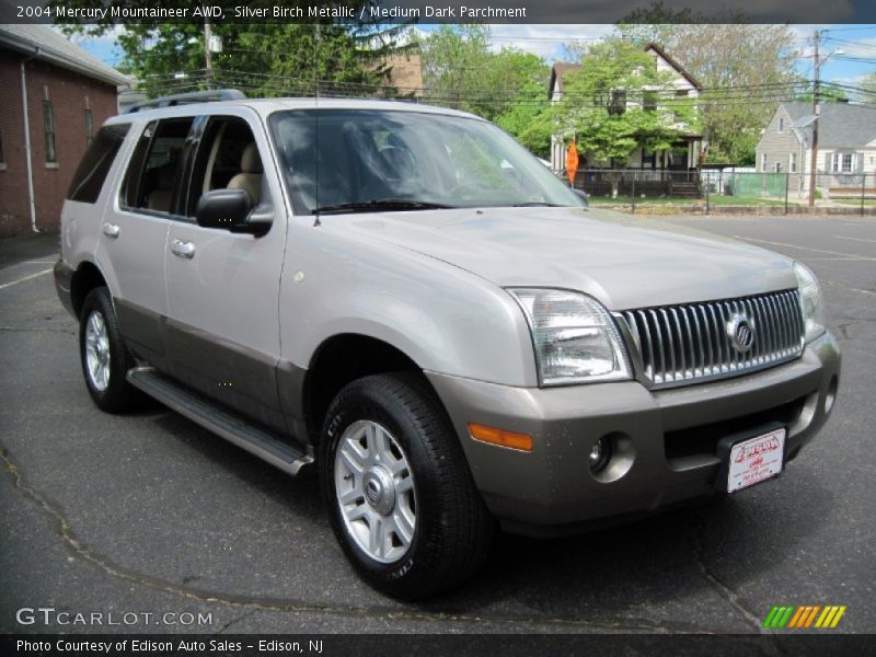 Silver Birch Metallic / Medium Dark Parchment 2004 Mercury Mountaineer AWD