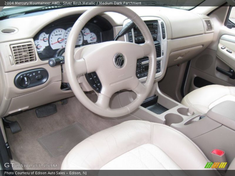 Silver Birch Metallic / Medium Dark Parchment 2004 Mercury Mountaineer AWD