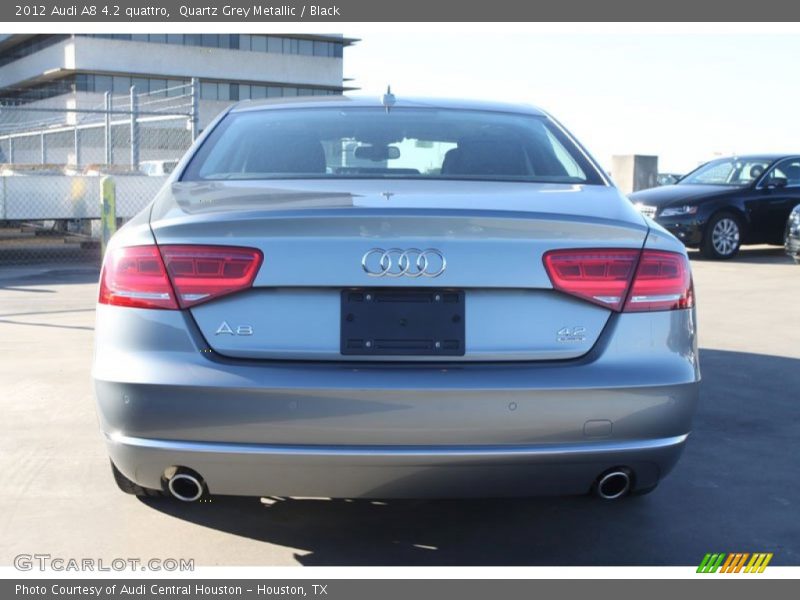 Quartz Grey Metallic / Black 2012 Audi A8 4.2 quattro