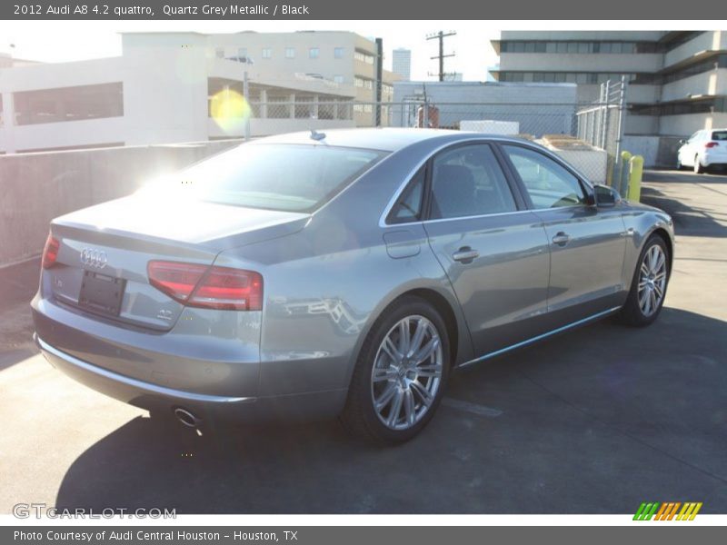 Quartz Grey Metallic / Black 2012 Audi A8 4.2 quattro