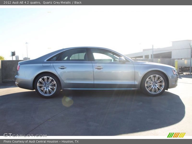 Quartz Grey Metallic / Black 2012 Audi A8 4.2 quattro
