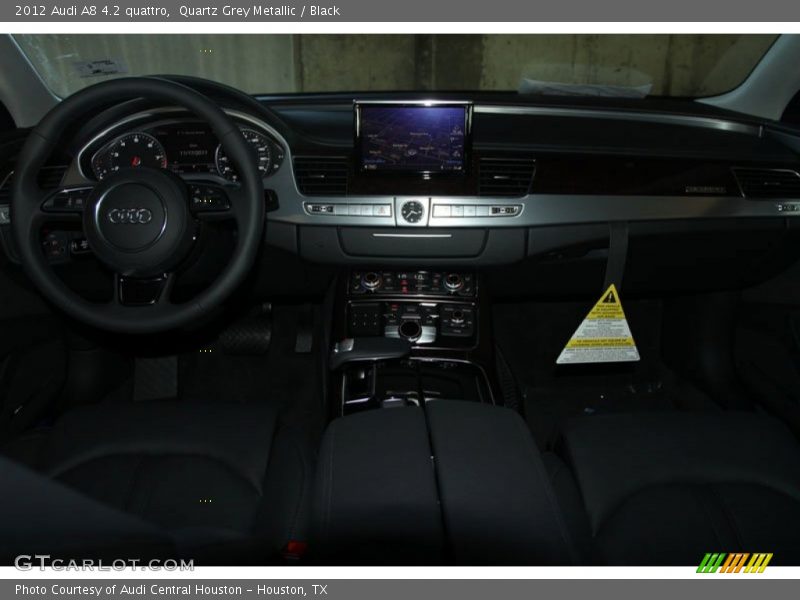 Quartz Grey Metallic / Black 2012 Audi A8 4.2 quattro