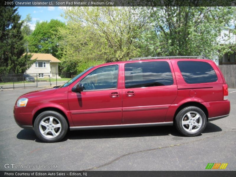 Sport Red Metallic / Medium Gray 2005 Chevrolet Uplander LS
