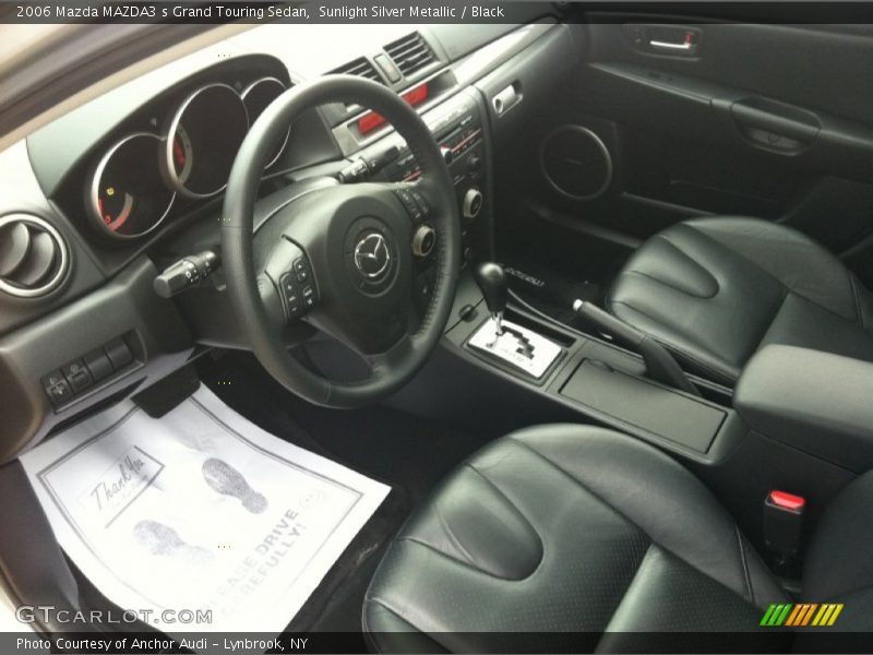  2006 MAZDA3 s Grand Touring Sedan Black Interior