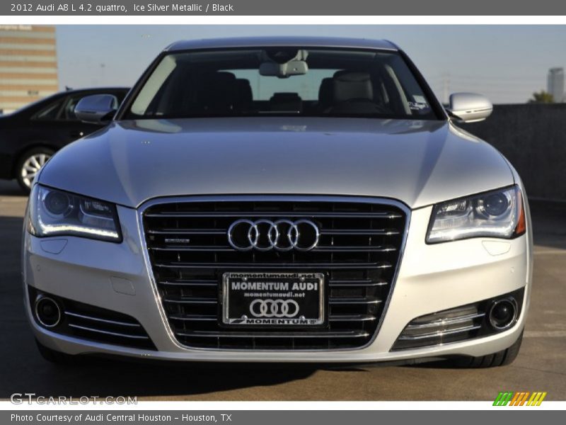 Ice Silver Metallic / Black 2012 Audi A8 L 4.2 quattro
