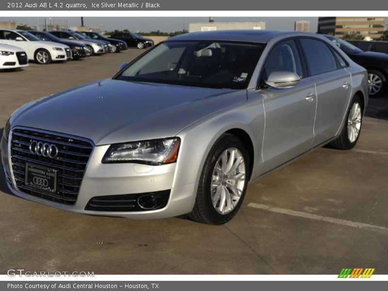 Ice Silver Metallic / Black 2012 Audi A8 L 4.2 quattro