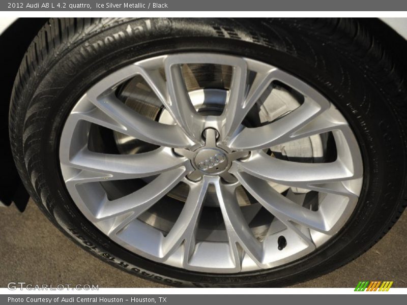 Ice Silver Metallic / Black 2012 Audi A8 L 4.2 quattro
