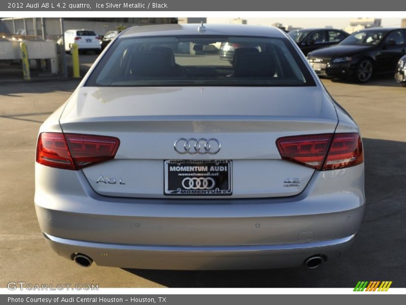 Ice Silver Metallic / Black 2012 Audi A8 L 4.2 quattro