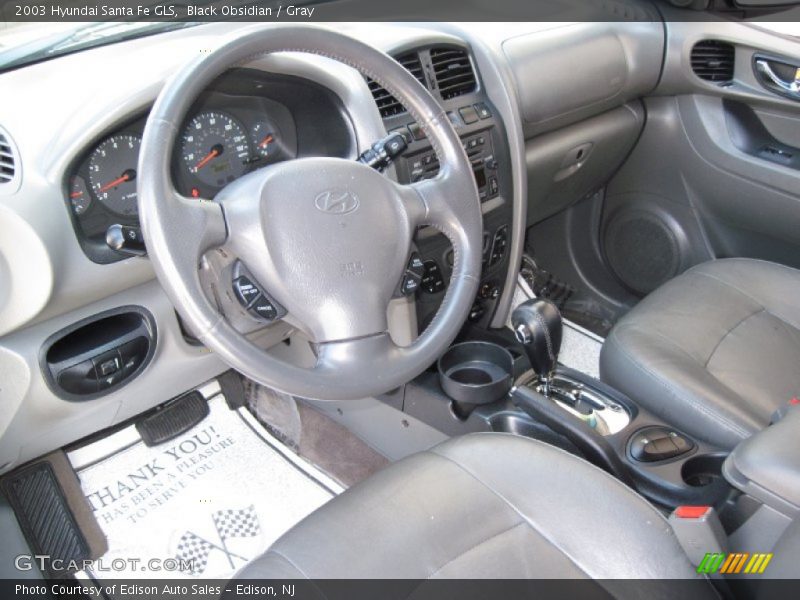 Black Obsidian / Gray 2003 Hyundai Santa Fe GLS