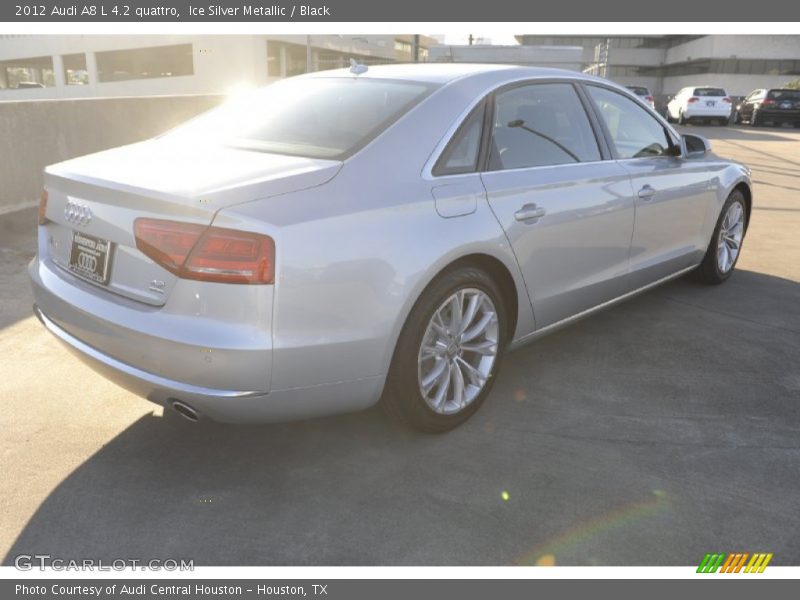 Ice Silver Metallic / Black 2012 Audi A8 L 4.2 quattro