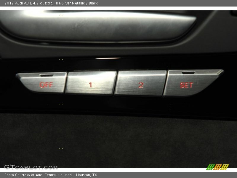 Ice Silver Metallic / Black 2012 Audi A8 L 4.2 quattro